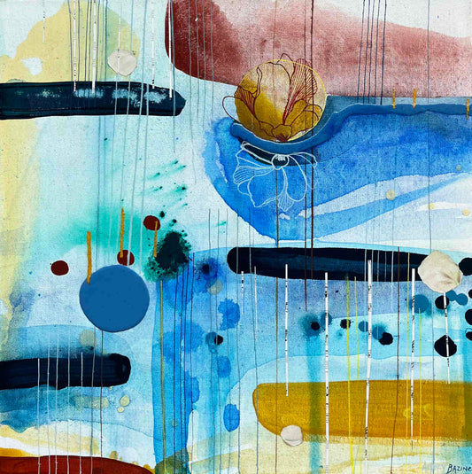 Audrey Bazinet - Boho Blues 3 20x20