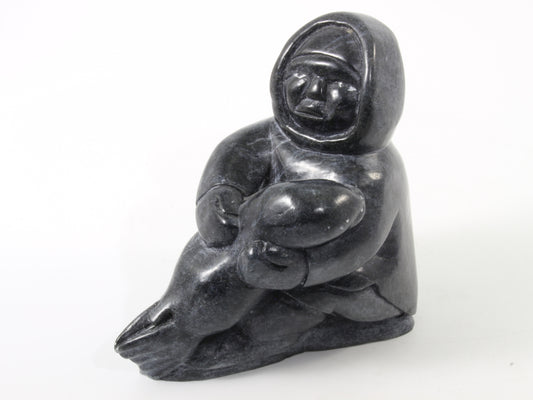 Josephine Nalukturak - soapstone sculpture 8x4x8