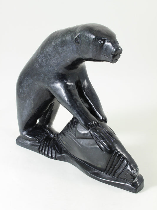 Isa Arnamissa - soapstone sculpture 11x13x4