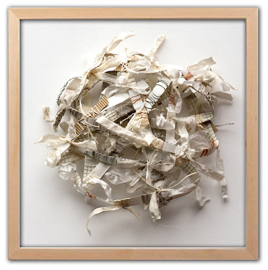 Catherine Gutsche - Snow of Yesteryear 17x17x3.5 (Framed Price)