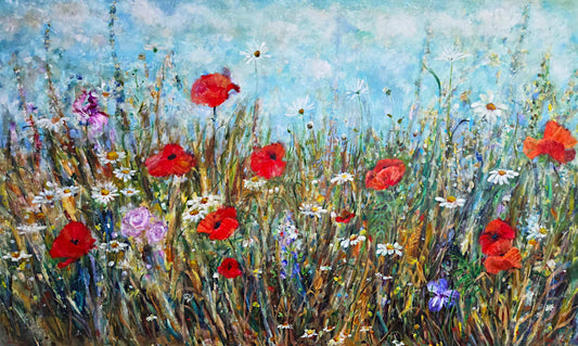 Fiona Hoop - Wildflowers Bloom 36x60