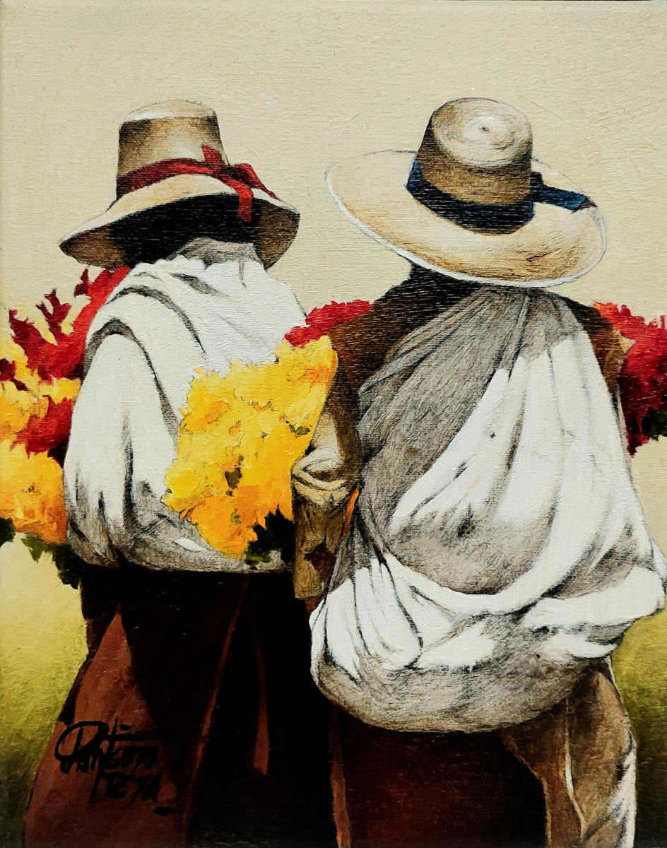 Luis Pantigozo -Flower Pickers 10x8