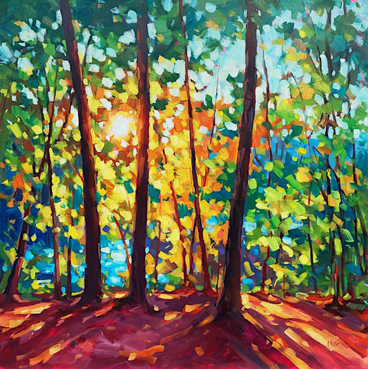 Vera Kisseleva - Golden Hour Glow 40x40