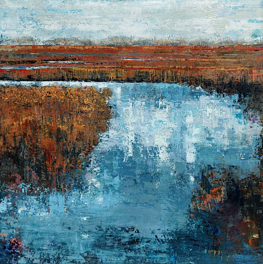 Fiona Hoop - Grasslands 40x40