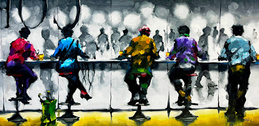 Harold Braul - Happy hour 30x60