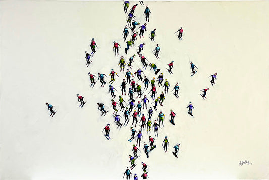 Harold Braul - Skiers 40x60