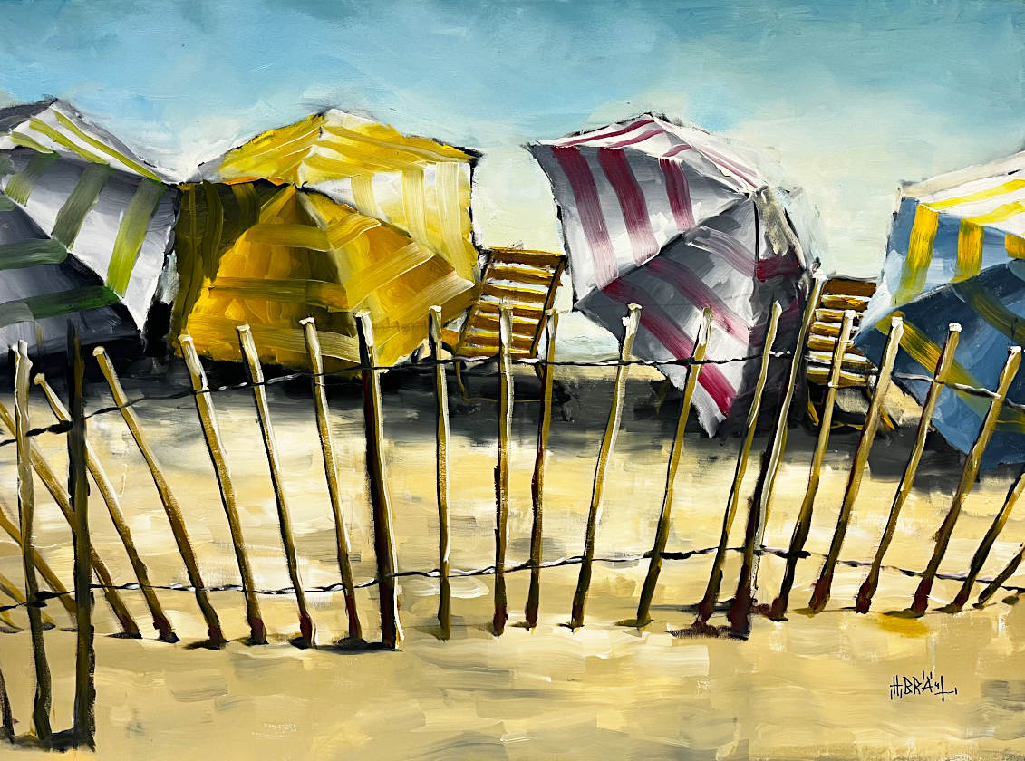 Harold Braul - Snow Fence 30x40