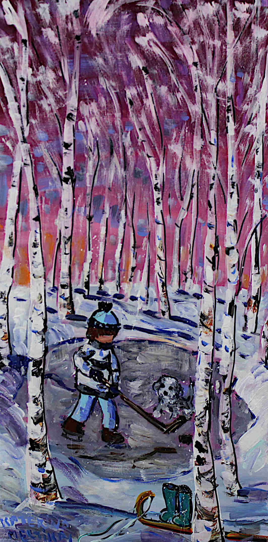 Katerina Mertikas - Hockey Practice 30x15
