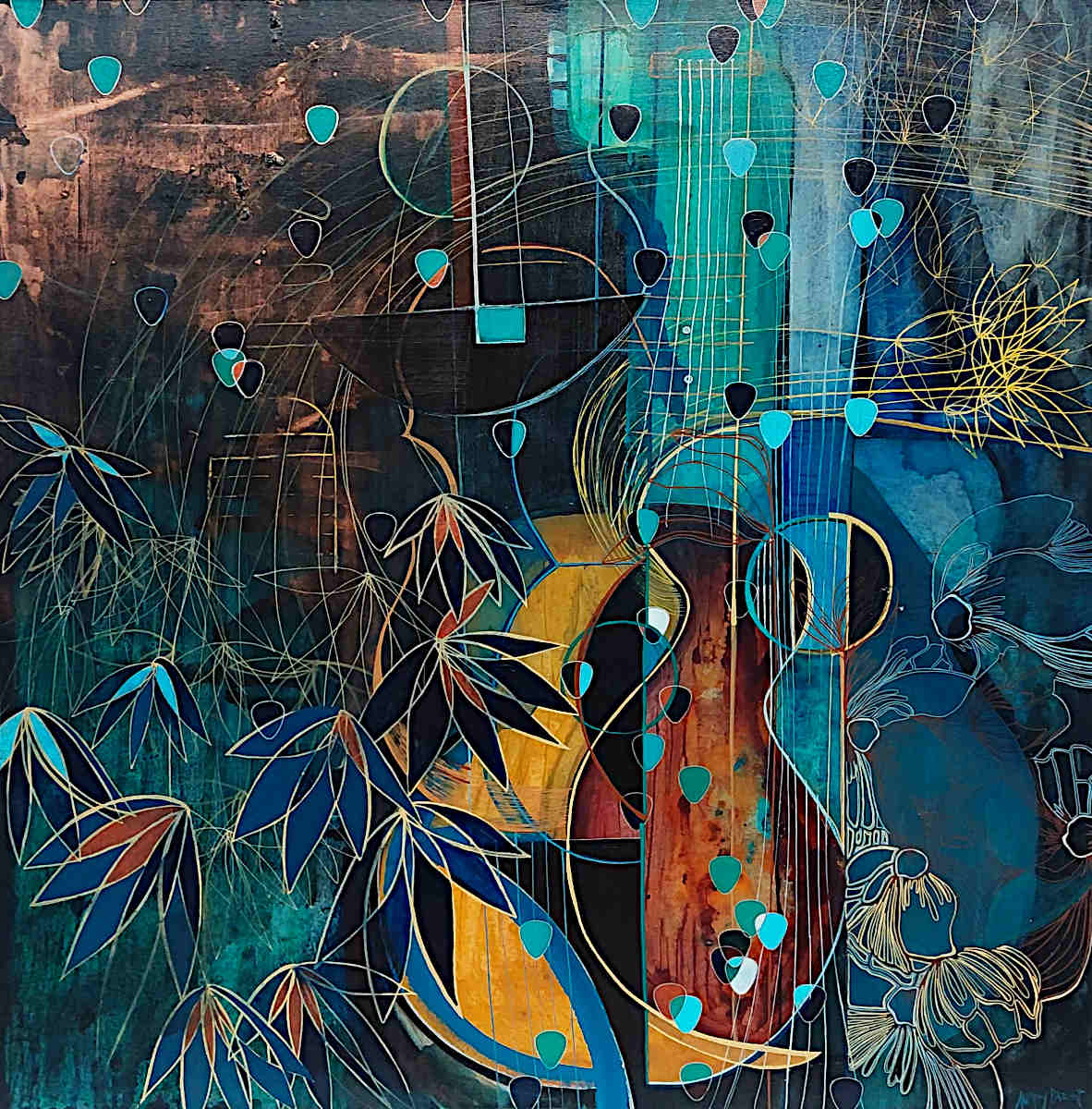 Audrey Bazinet - If You Could Read My Mind 36x36