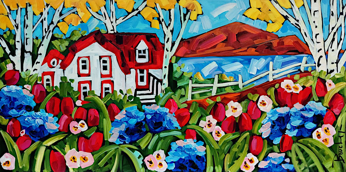 Marie-Claude Boucher - Jardin en eveil 30x60