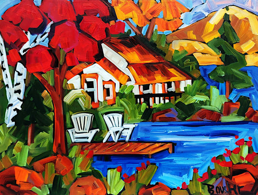 Marie-Claude Boucher - Les 5 à 7 au chalet 30x40