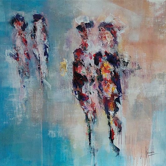 Georges Mamàn - Les écossais à Paris 36x36