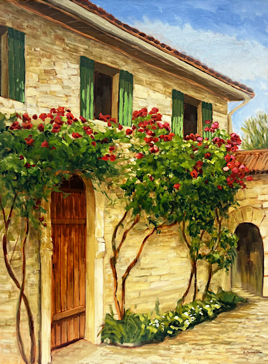 Liliane Fournier - Green Shutters, 40x30