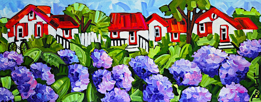 Marie-Claude Boucher - Juillet en Fleurs 24x60