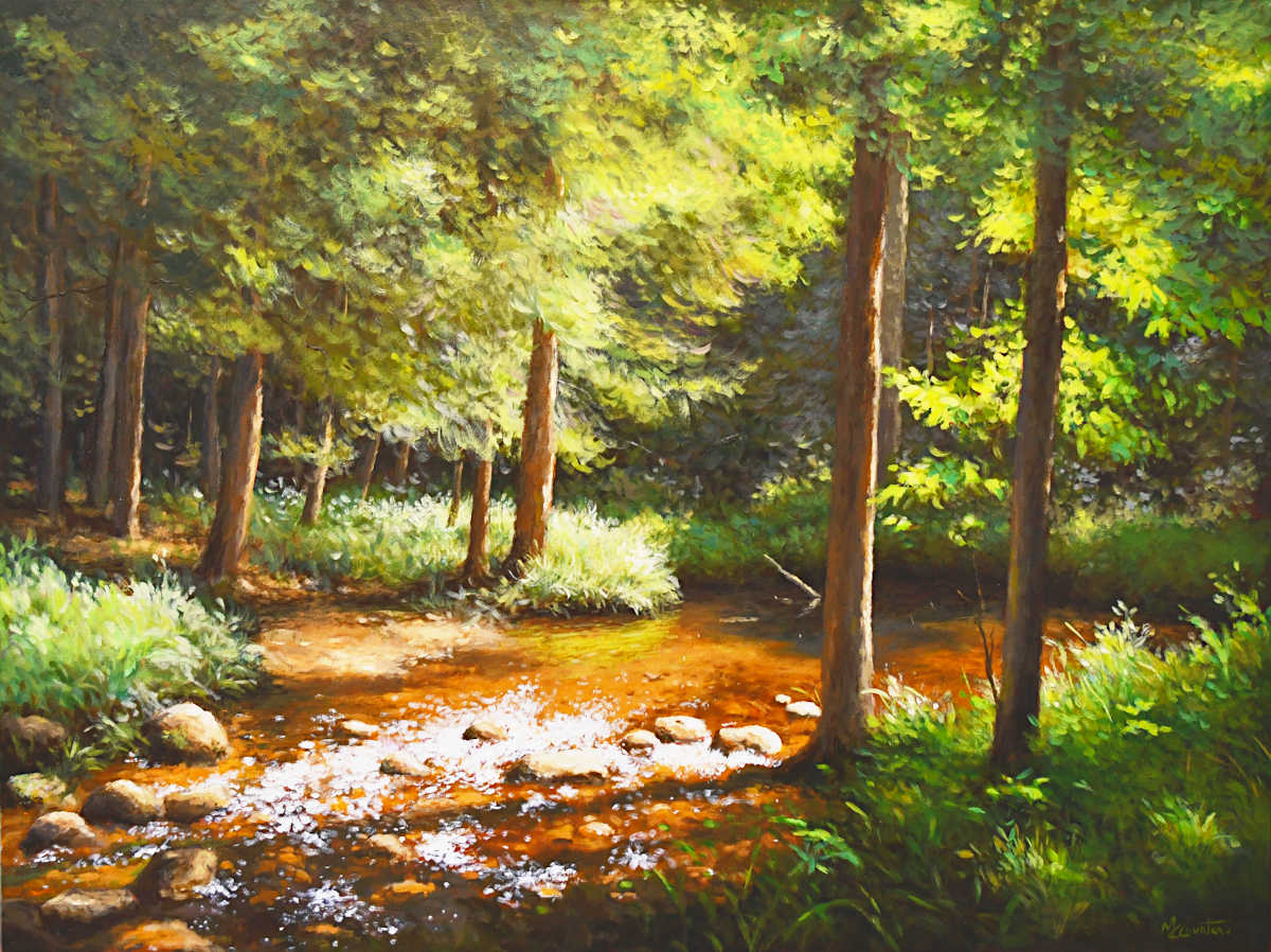 Marie-Claude Courteau - Murmures d'été 30X40