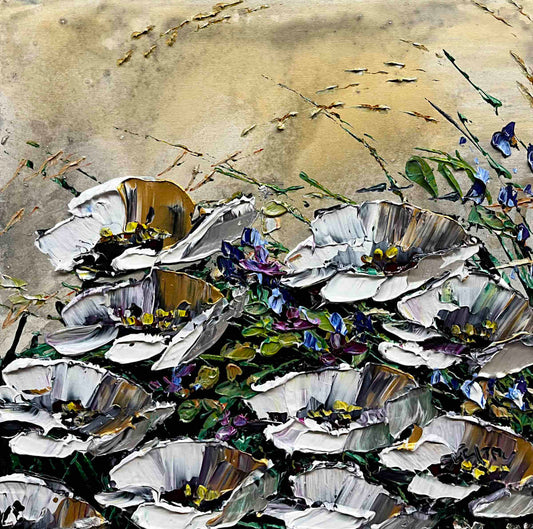 Maya Eventov - Golden Poppies 16x16