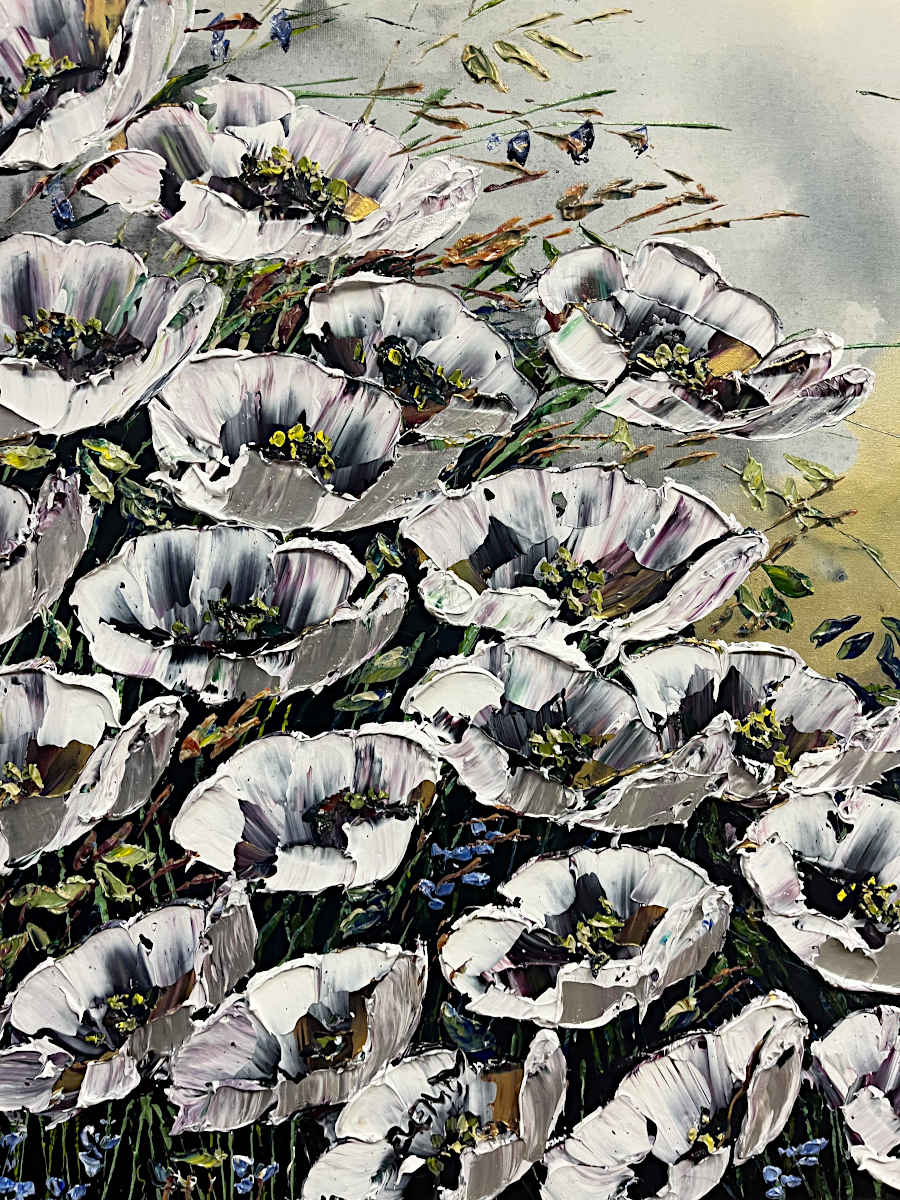 Maya Eventov - Shades of Silver 40x40