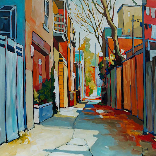 Sacha Barrette - Old Balconies 36x36