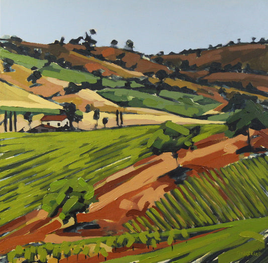 Megan FitzGerald - Patchwork Hills of Tuscany 30x30