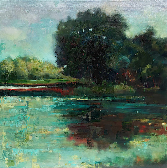 Fiona Hoop - Quiet Reflection 40x40