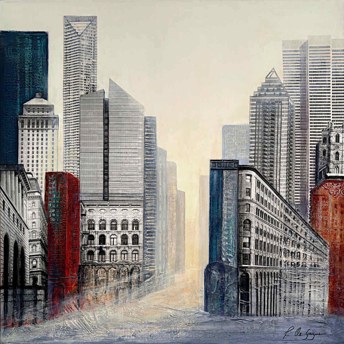Renée De Gagné - Le passé est présent 30x30
