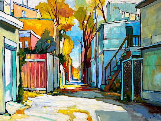 Sacha Barrette - Between Cool and Warm Colors 36x48