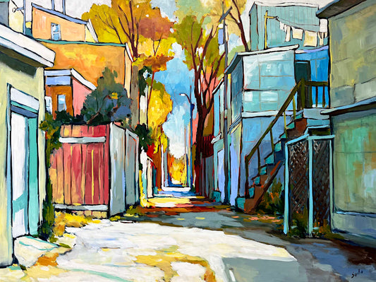 Sacha Barrette - Between Cool and Warm Colors 36x48