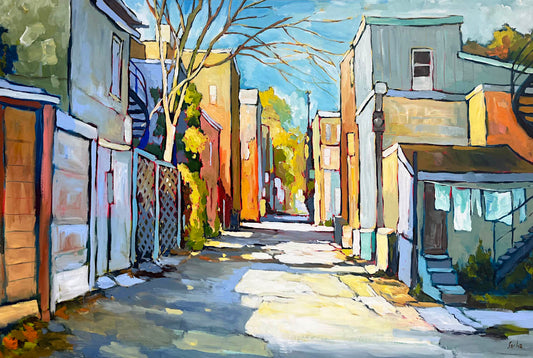Sacha Barrette - Quiet Alley 40x60