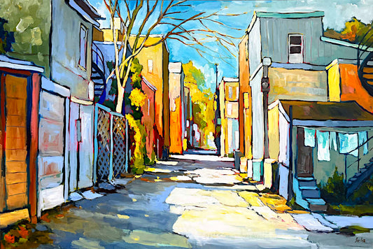 Sacha Barrette - Quiet Alley 40x60
