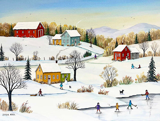 Sharon Mark - Lovers of Winter 12x16