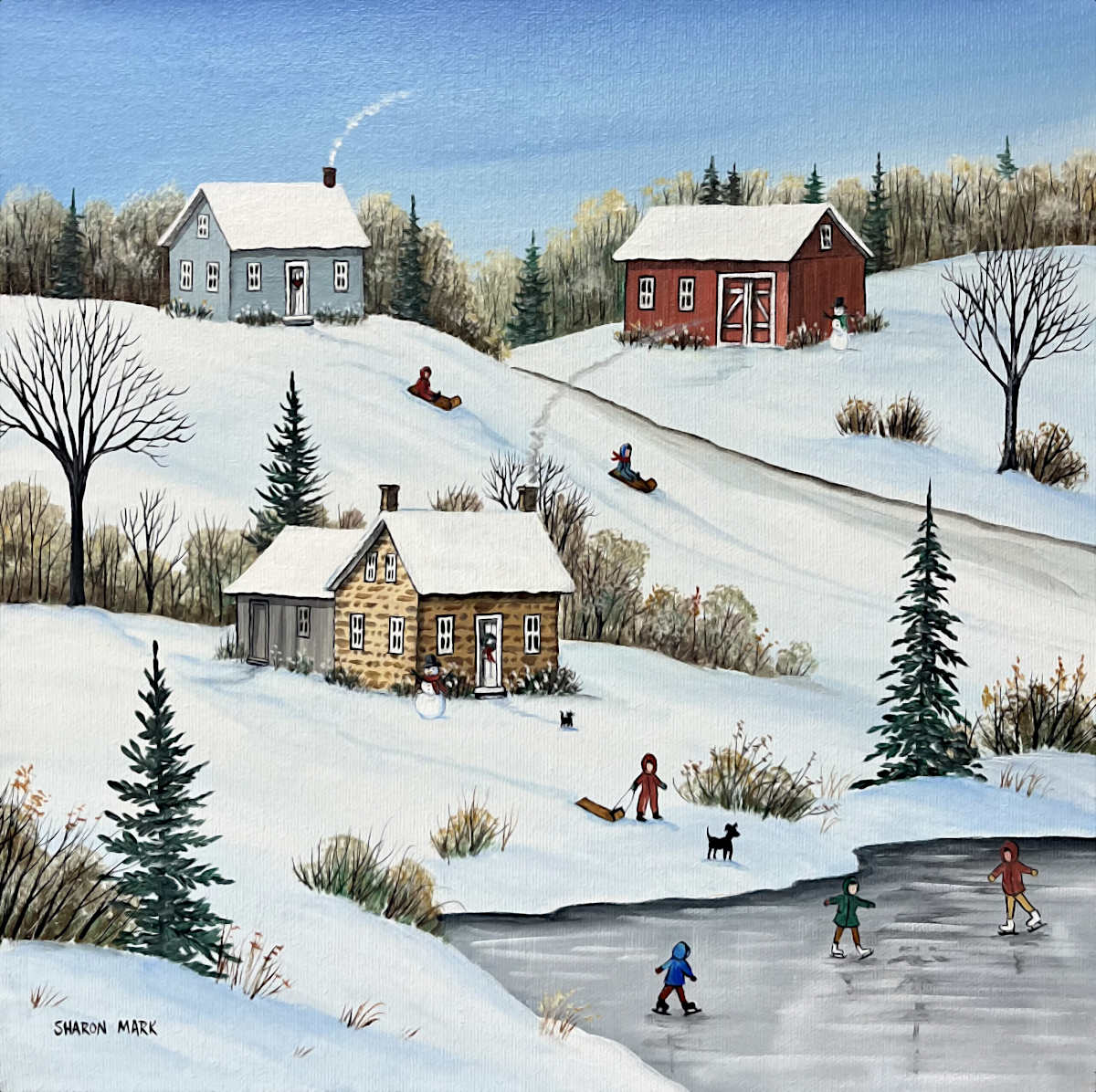 Sharon Mark - Nice Bright Snow 12x12