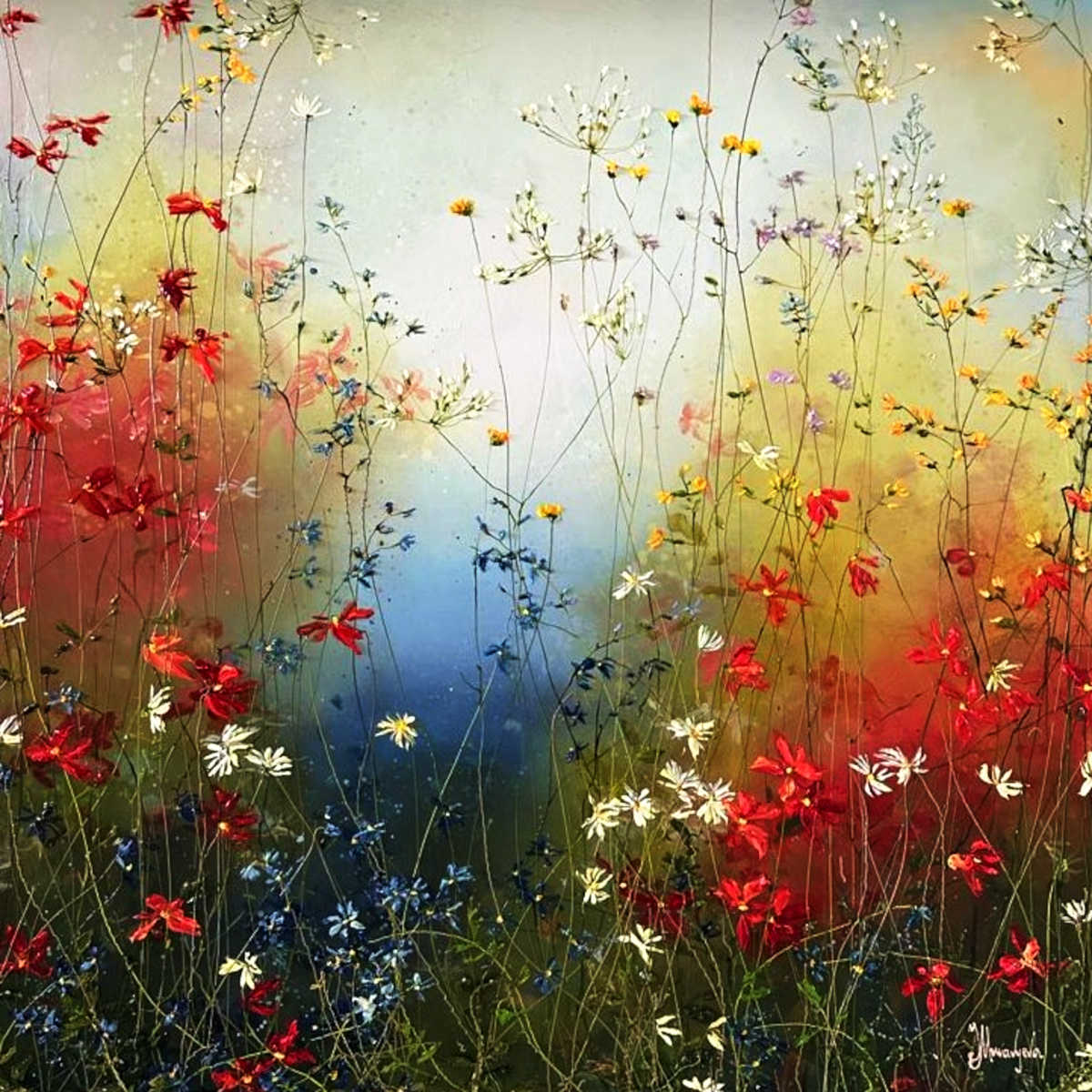 Yulia Muravyeva - Spring awakening 36x36