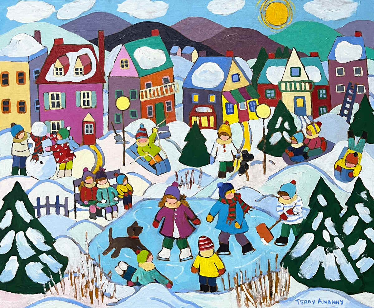Terry Annany - Les Joies de l'hiver 20x24