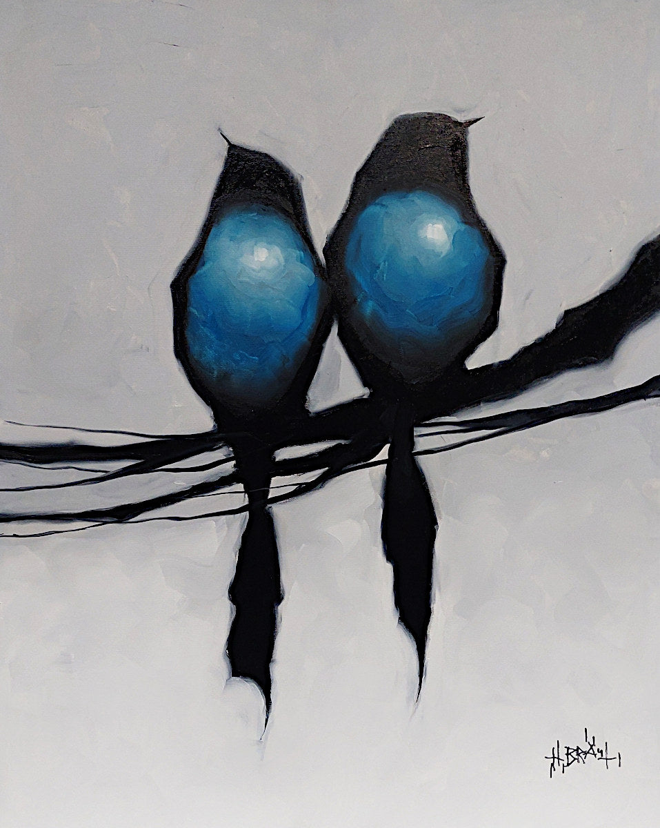 Harold Braul - The Blue Twins 30x24