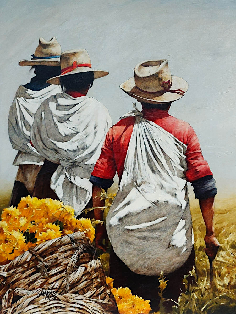 Luis Pantigozo -The Morning Pickers 40x30
