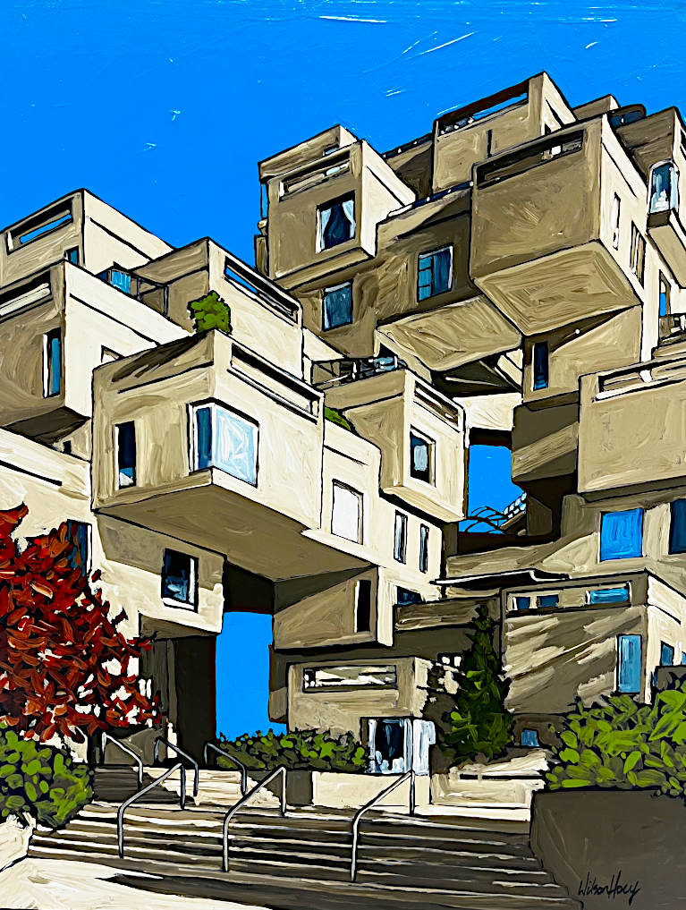 Timothy Wilson Hoey - Habitat 67, 14x11