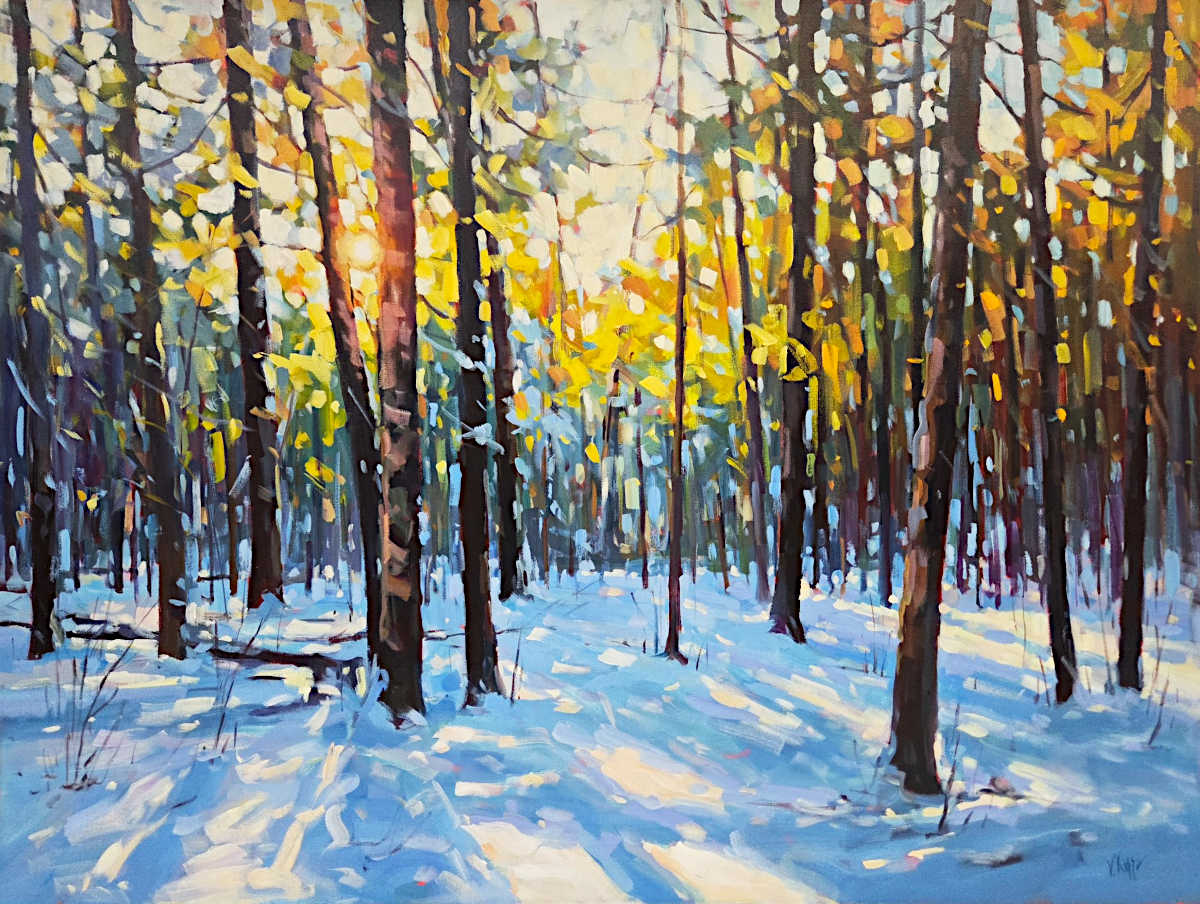 Vera Kisseleva - Glimpse of Winter's Warmth 36x48