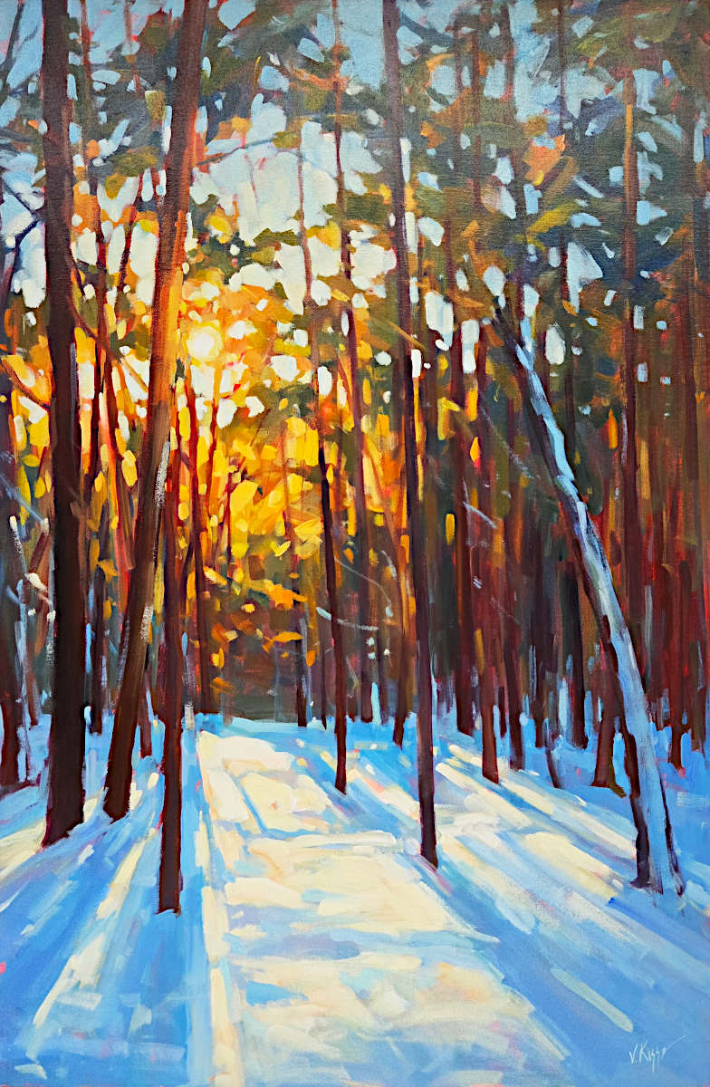 Vera Kisseleva - Winter's Golden Breath 36x24