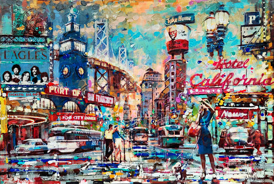 Victor Nemo - Waiting at Hotel California 40x60