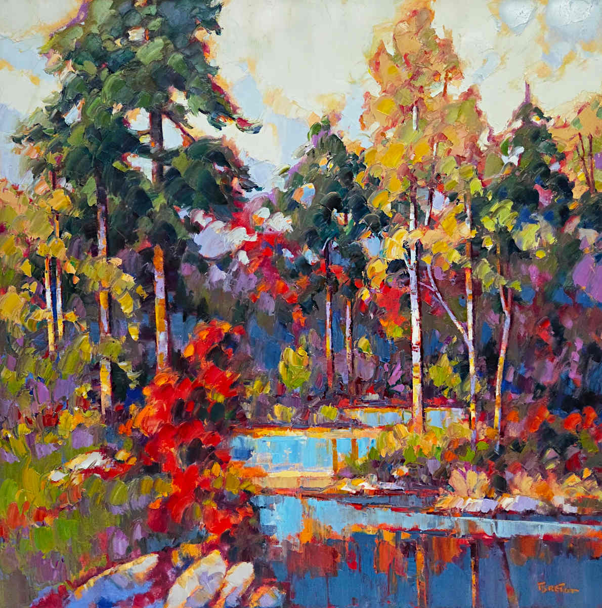 Yvon Breton - Autumn Contemplation 36x36