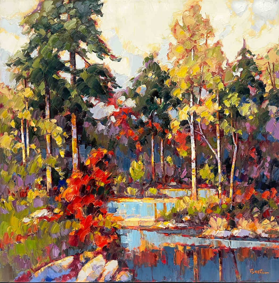 Yvon Breton - Autumn Contemplation 36x36