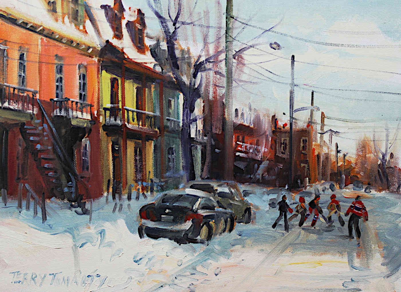 Terry Tomalty - After the Snow Montreal 12x16