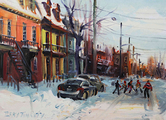 Terry Tomalty - After the Snow Montreal 12x16