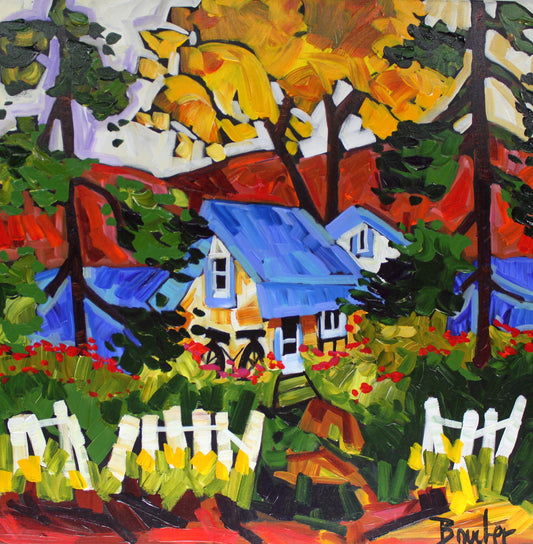 Marie-Claude Boucher - Blue House 30x30