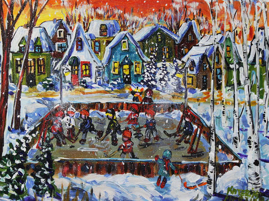 Katerina Mertikas - Canadians Love Hockey 18x24