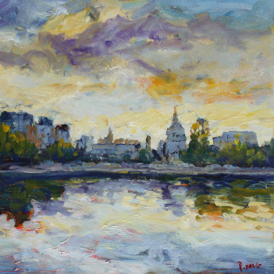 Pei Yang - Down by the River 24x24