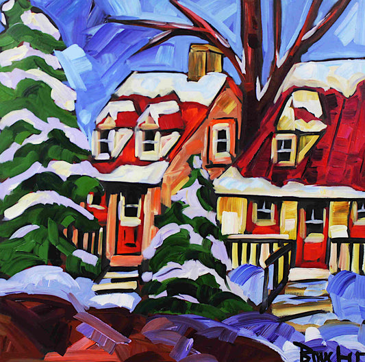 Marie-Claude Boucher - En plein hiver 30x30