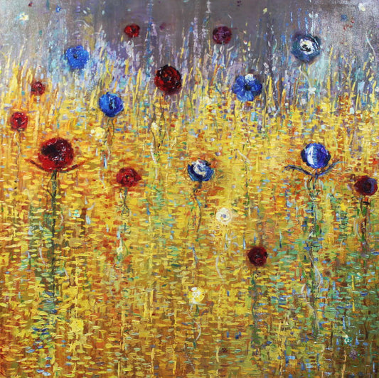 Fiona Hoop - Flowers Afield #11 40x40