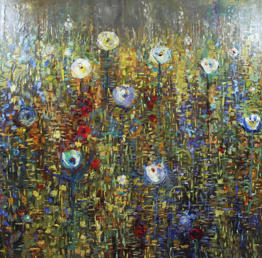 Fiona Hoop - Flowers Afield #6 40x40
