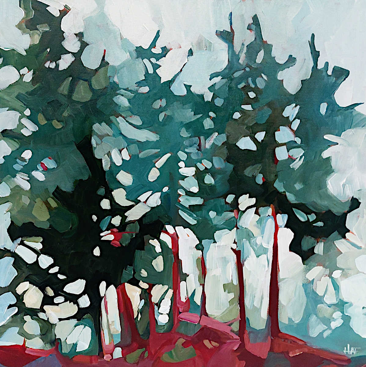 Holly Ann Friesen - Forest Patch 20x20